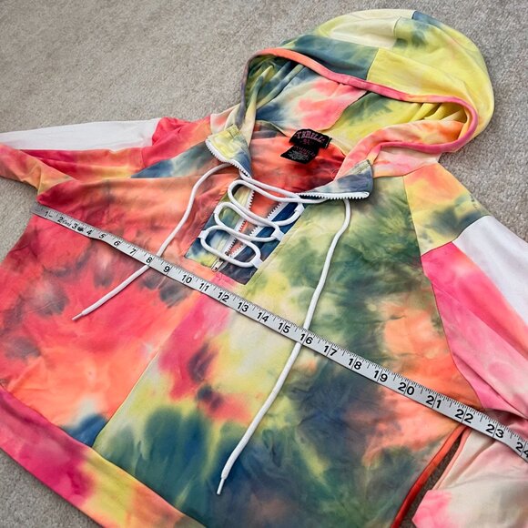 3 for $6 Thrill 94 Lace Up Hoodie Joggers Athleisure Tie Dye Pants Set 3X - Picture 5 of 12